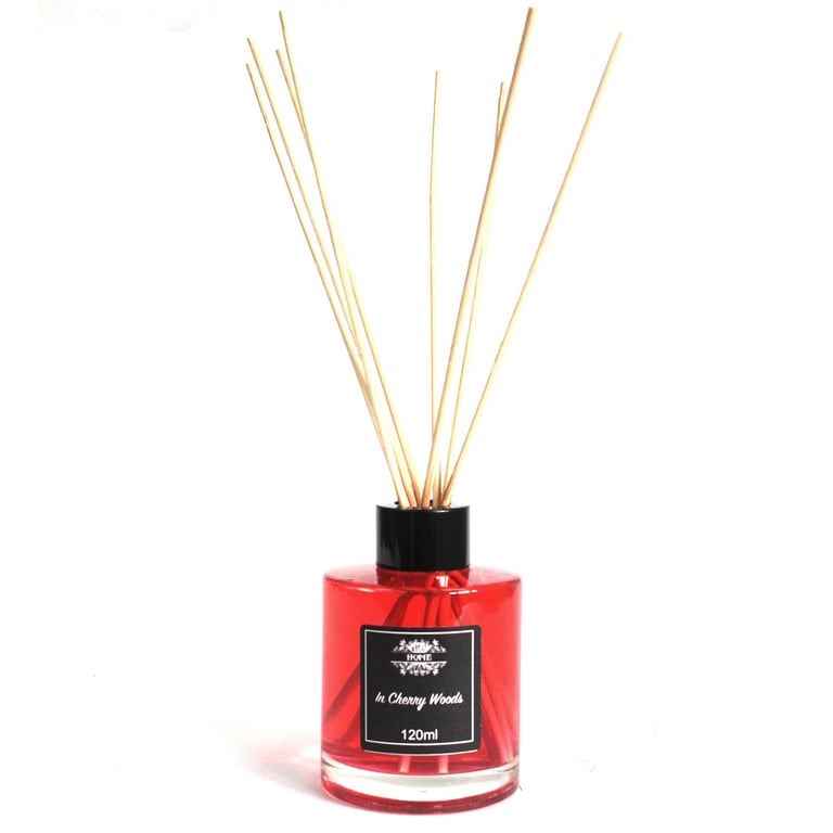 120ml Reed Diffuser (Cherry Woods) - Long-Lasting Fragrance Dispersion