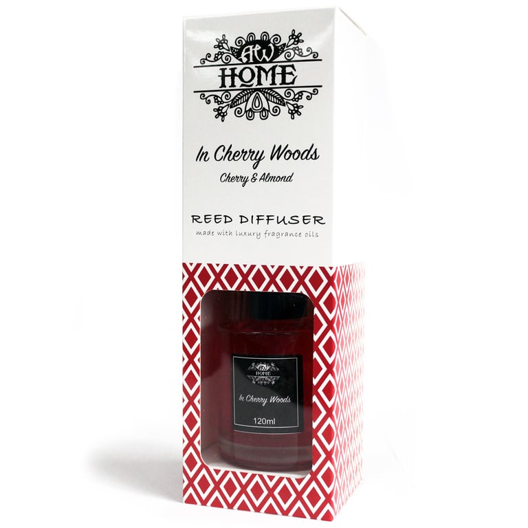120ml Reed Diffuser (Cherry Woods) - Long-Lasting Fragrance Dispersion