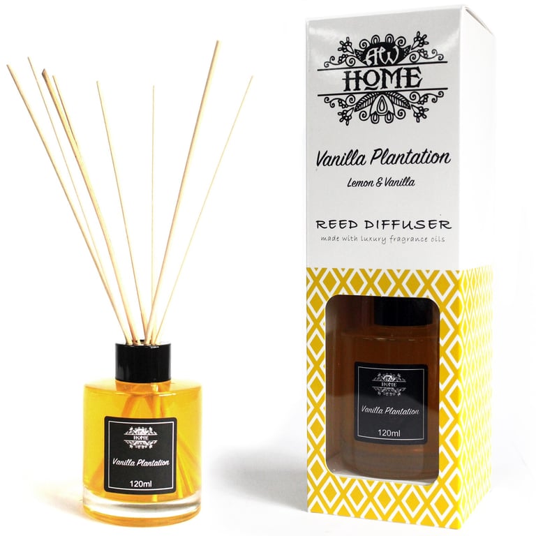 120ml Reed Diffuser (Vanilla) - Fragrant Home Aroma