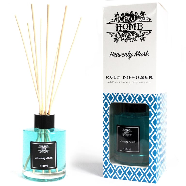 120ml Reed Diffuser - Fragrance: Heavenly Musk - AromaCare