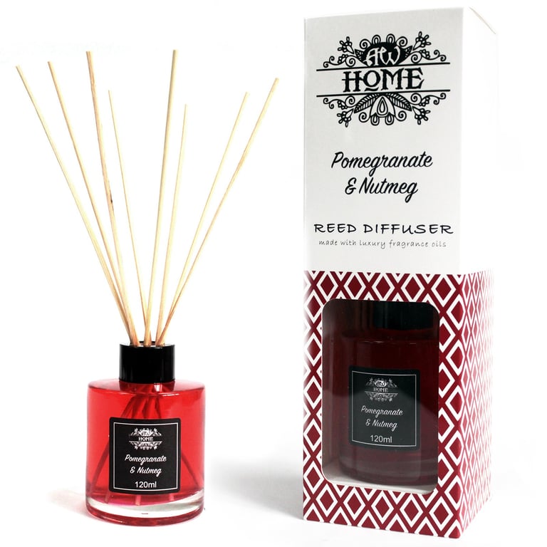 120ml Reed Diffuser (Pomegranate & Nutmeg) - Fragrance Home Refresh