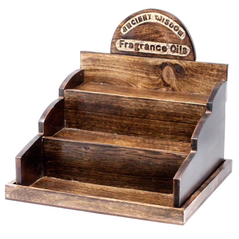 Mango Wood Essential Oil Diffuser Stand - Aromatic & Stylish