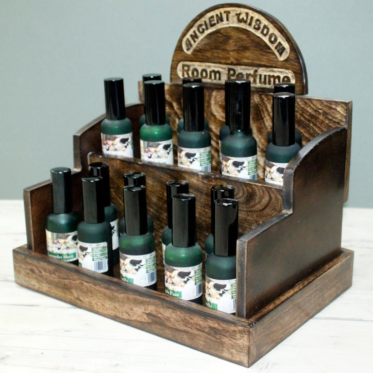Mango Wood Room Perfume Stand - Aesthetic & Durable