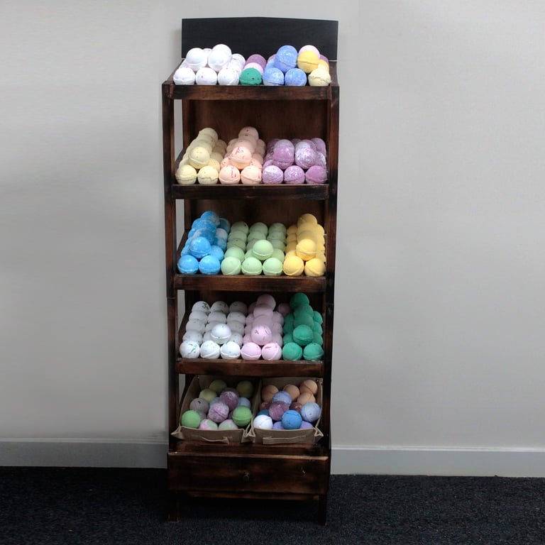 5 Shelf Display Bath Bombs - Aromatic Brownwash