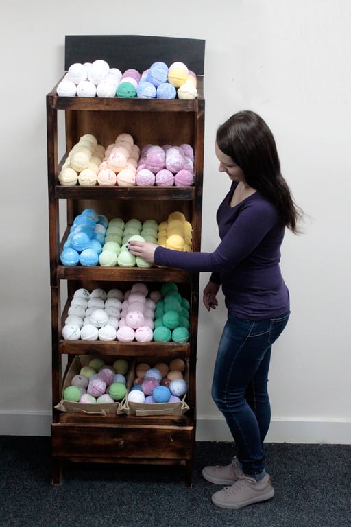 5 Shelf Display Bath Bombs - Aromatic Brownwash