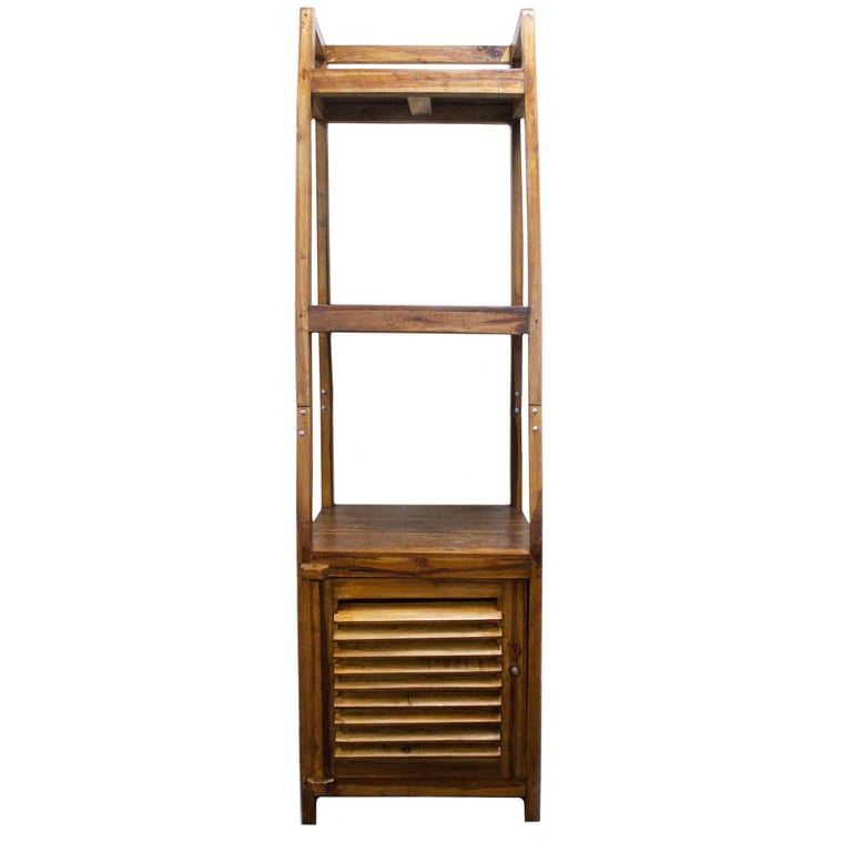 Teakwood Recycled Open Shelf Display - Eco-Friendly Storage Solution
