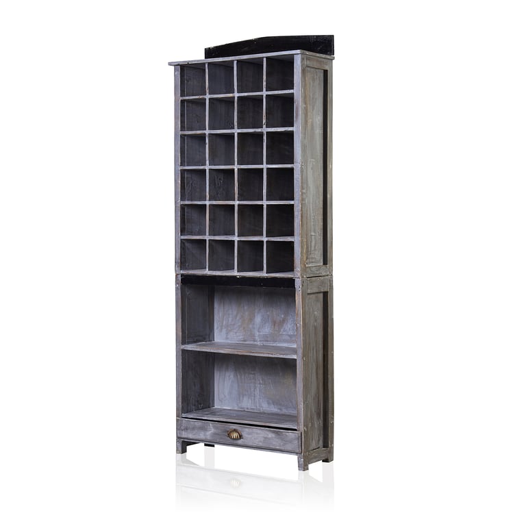 Dinner Candle Stand - Greywash (Adjustable Height)