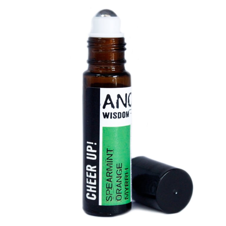 10ml Roll On Essential Oil Blend - Cheer Up! Mood Lifting Aromatherapy Oil for Stress Relief