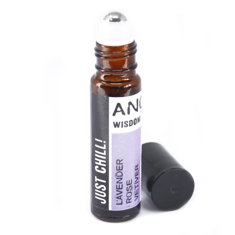 10ml Just Chill! Essential Oil Roll On - Aromatherapy Blend for Relaxation and Stress Relief
