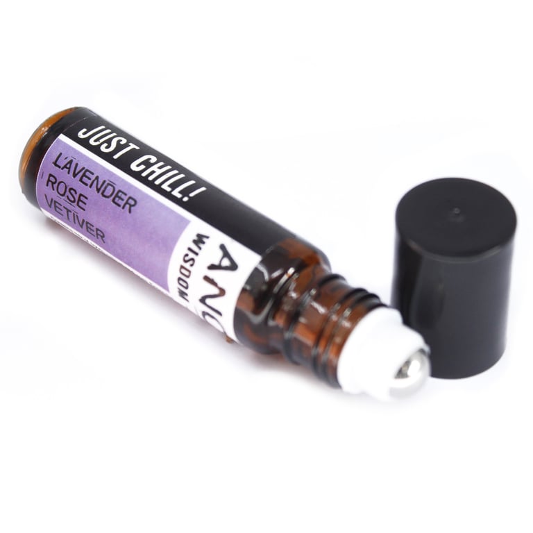 10ml Just Chill! Essential Oil Roll On - Aromatherapy Blend for Relaxation and Stress Relief
