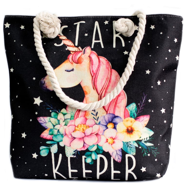Handmade Star Keeper Unicorn Rope Handle Bag - Unique Luggage