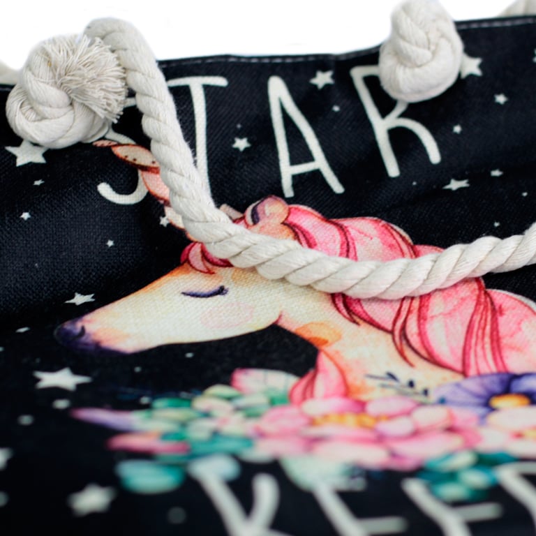 Handmade Star Keeper Unicorn Rope Handle Bag - Unique Luggage