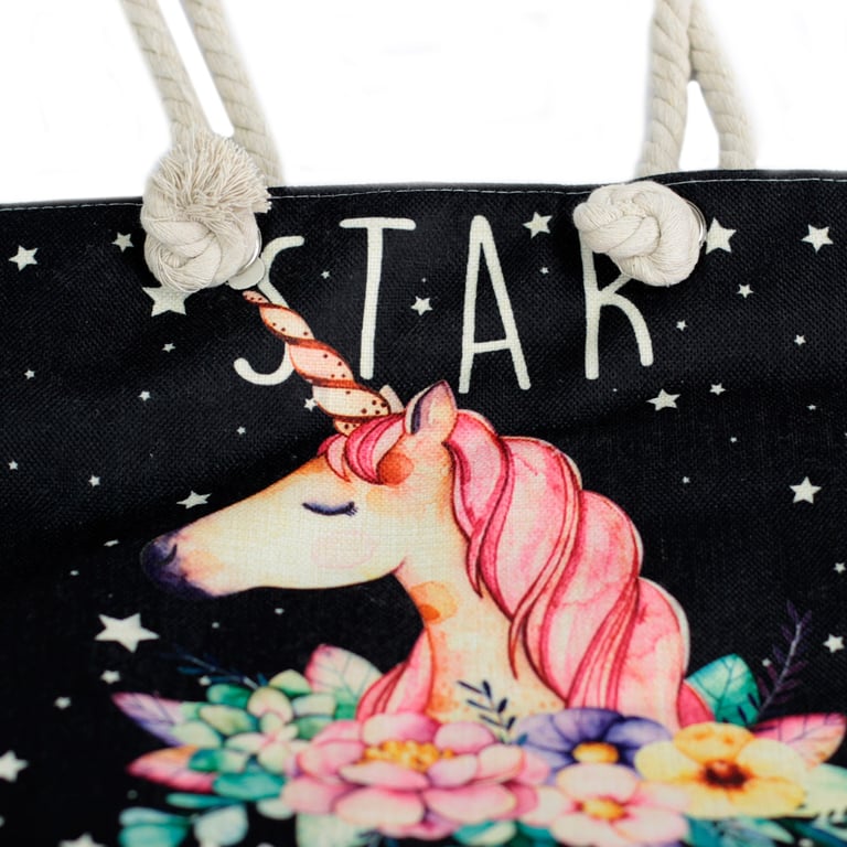 Handmade Star Keeper Unicorn Rope Handle Bag - Unique Luggage
