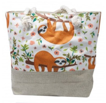 Eco-Friendly Rope Handle Sloth Bag - Reusable and Casual Backpack