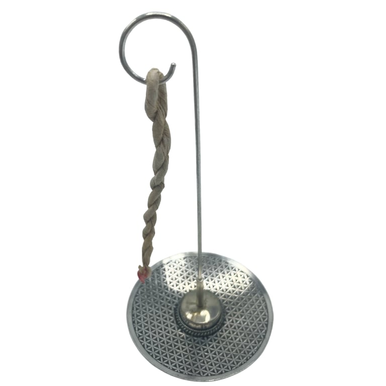 Incense & Holder Set - Silver Plated Flower of Life Design