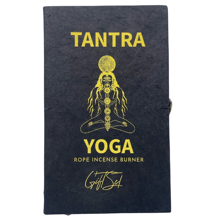 Incense Rope & Silver Holder Set - Tantra Yoga Meditation Aid