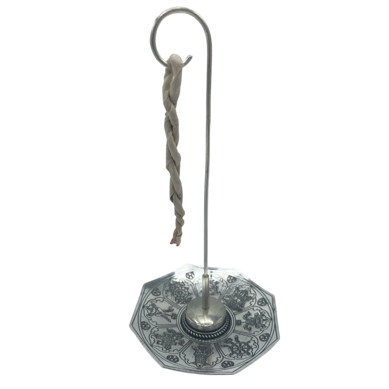 Incense Rope & Silver Holder Set - Astamangal