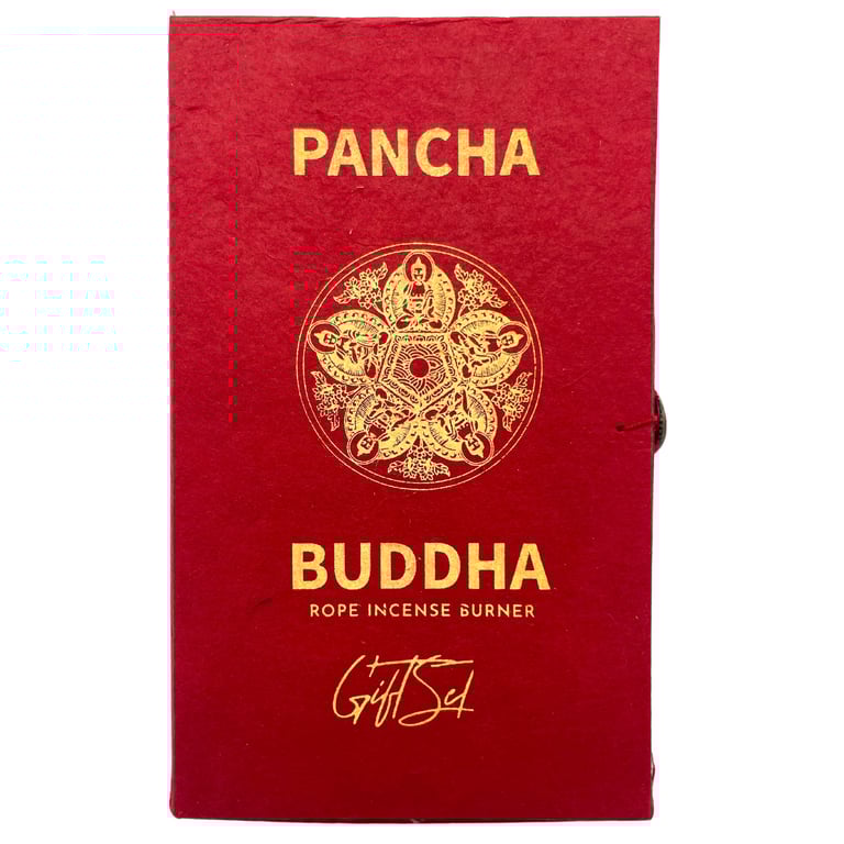 Incense Rope & Silver Holder Set - Pancha Buddha Aromatherapy