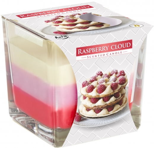 Rainbow Jar Candle - Raspberry Cloud Fragrant Scented Wax Jar for Home