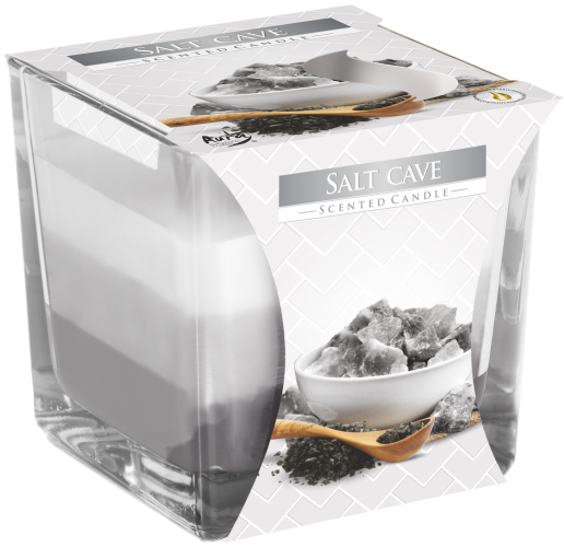 Rainbow Jar Salt Cave Candle - Natural Relaxing Aromatherapy Home Fragrance for Stress Relief
