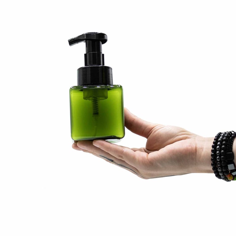 Squat Reusable Foam Dispenser Bottle - 250ml Home Cleaning Essential
