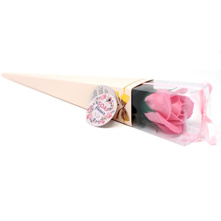 Medium Rose Soap Flower - Natural Floral Beauty Bar for Home and Garden