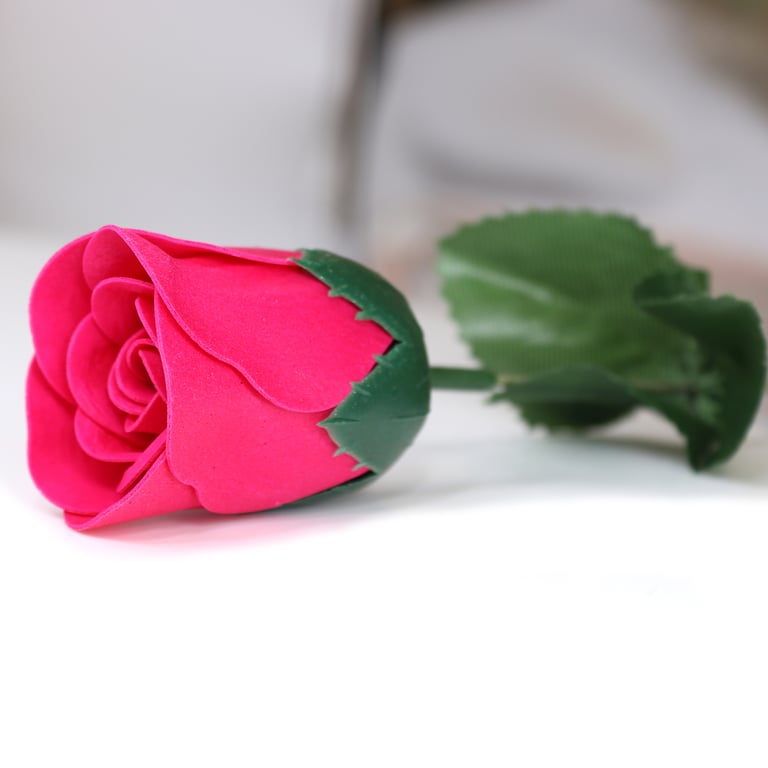 Small Pink Rose Soap Flower - Floral Beauty for Home & Garden