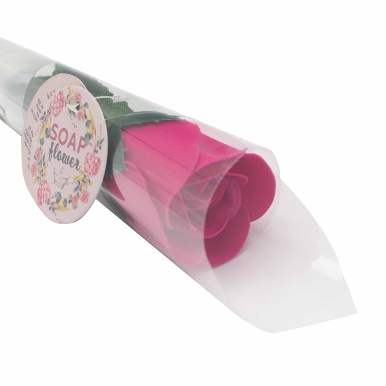 Small Pink Rose Soap Flower - Floral Beauty for Home & Garden