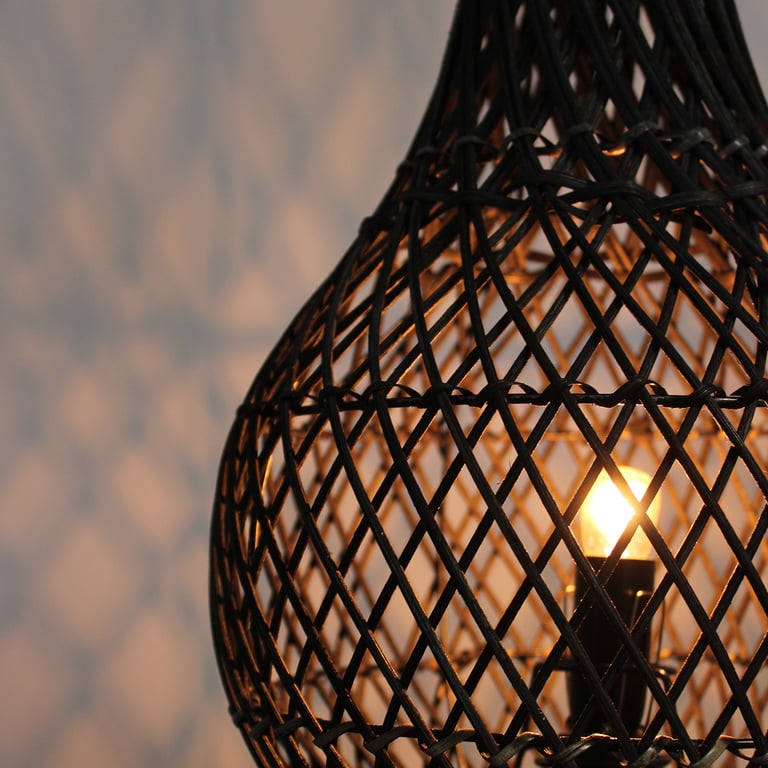 Rattan Table Lamp - Natural Design - Premium Quality