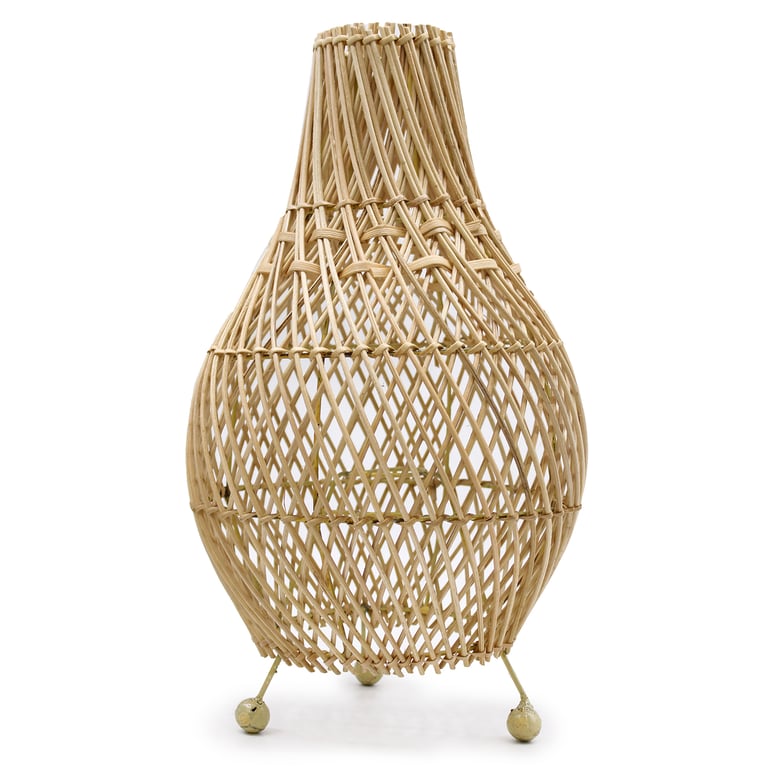 Rattan Table Lamp - Natural Design - Premium Quality