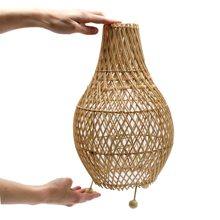 Rattan Table Lamp - Natural Design - Premium Quality