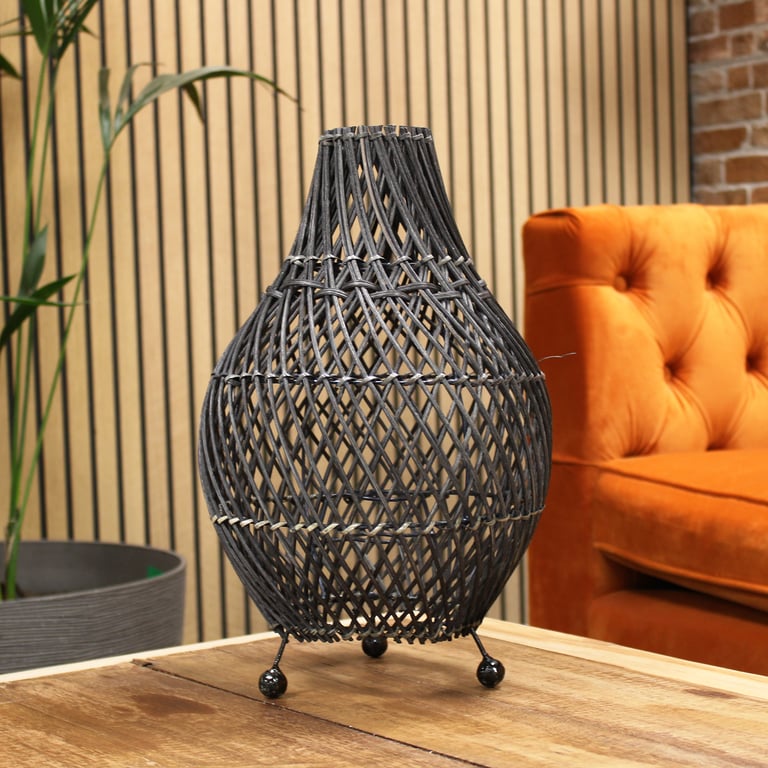 Rattan Table Lamp - Natural Design - Premium Quality