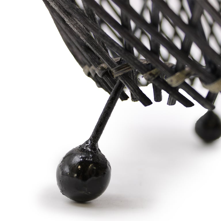 Rattan Black Table Lamp - Modern Decorative Design