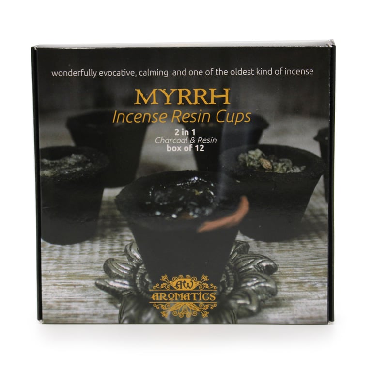 12 Piece Myrrh Resin Cup Set - Aromatic Scented Drinkware
