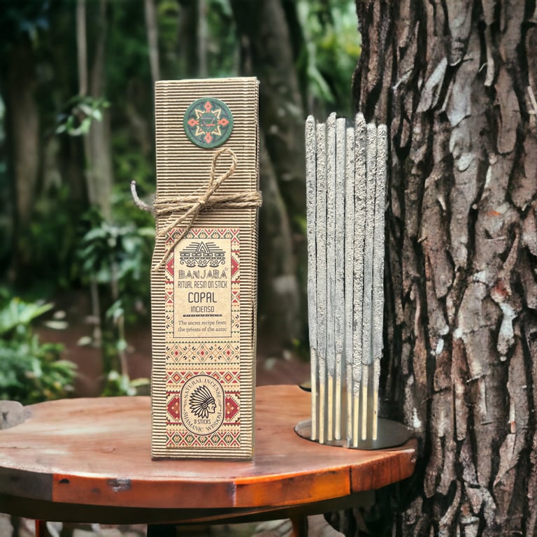 Ritual Resin on Stick - Copal Natural Incense Sticks for Home Fragrance and Meditation