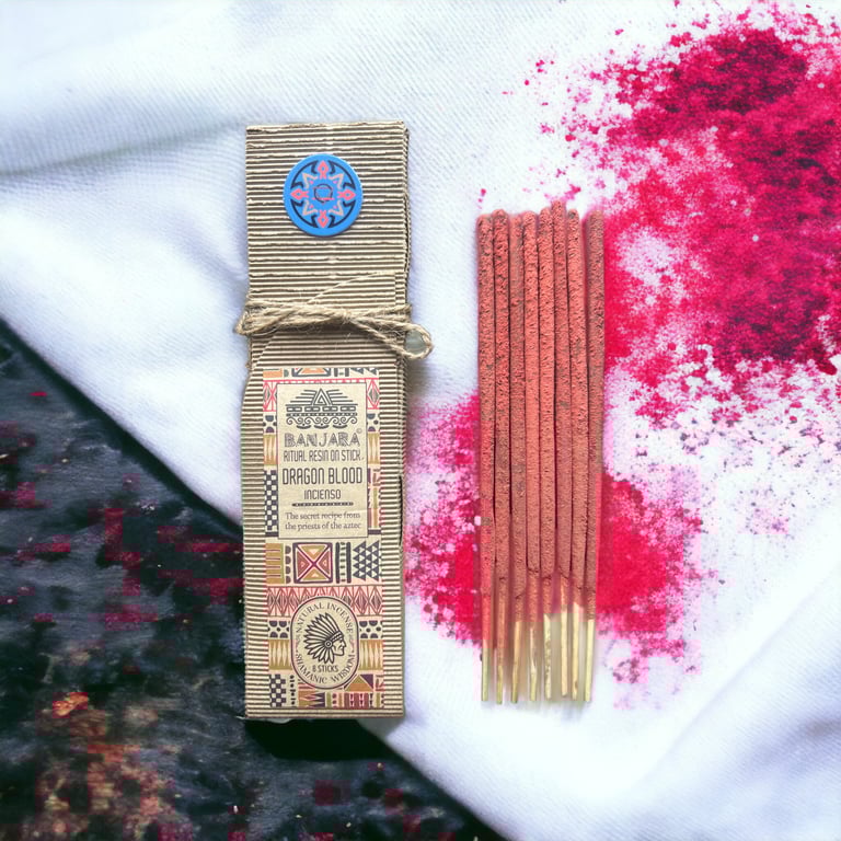Dragon Blood Ritual Resin Incense Sticks - Natural Spiritual Home Fragrance