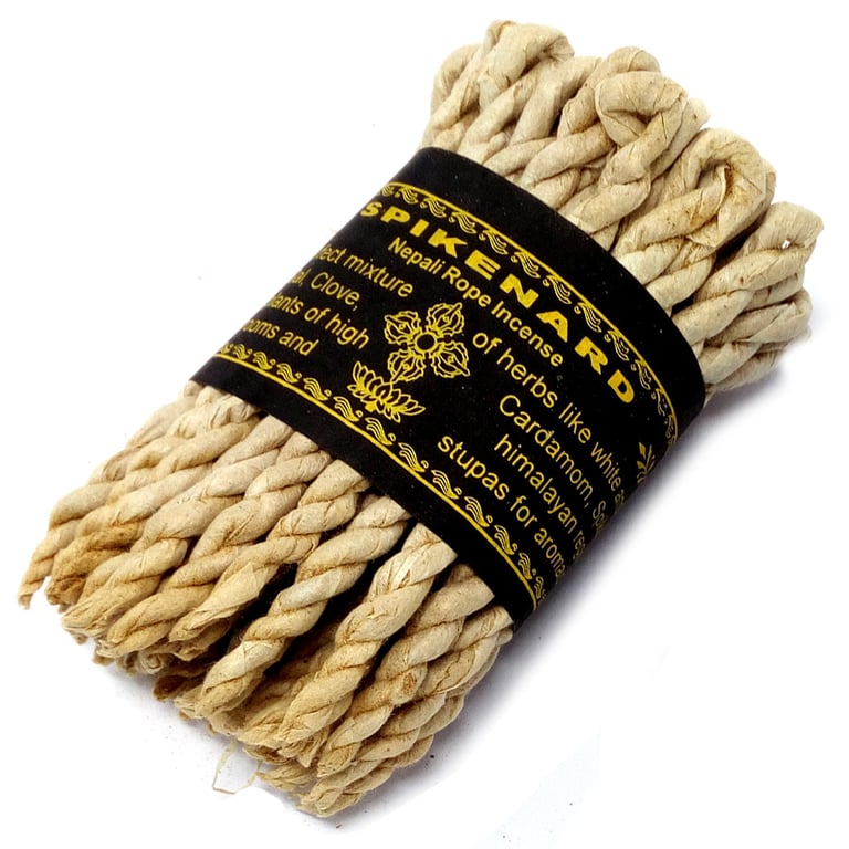 Pure Herbs Spikenard Rope Incense - Natural Aromatic English Handmade Incense Sticks
