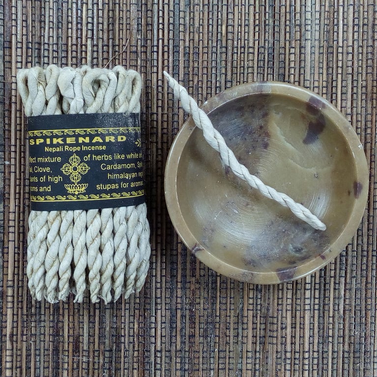 Pure Herbs Spikenard Rope Incense - Natural Aromatic English Handmade Incense Sticks