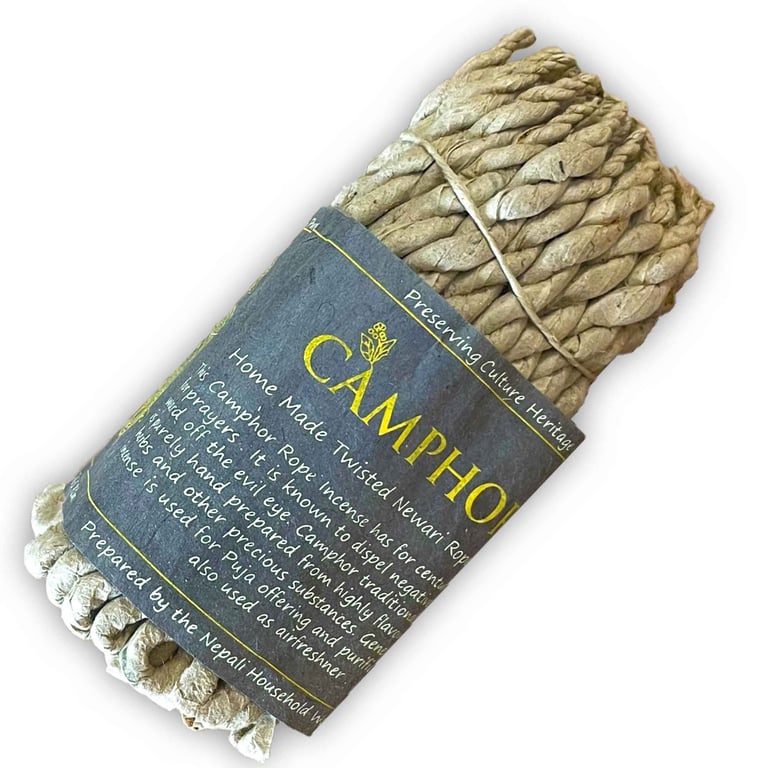 Pure Herbs Rope Incense - Natural Camphor Scent Sticks