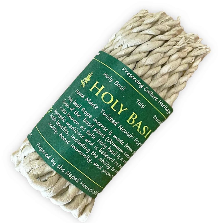 Pure Herbs Holy Basil Natural Indian Incense Sticks for Meditation and Spirituality