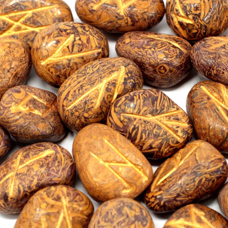 Jasper Stone Set (Snake) - Powerful Runes for Carrying