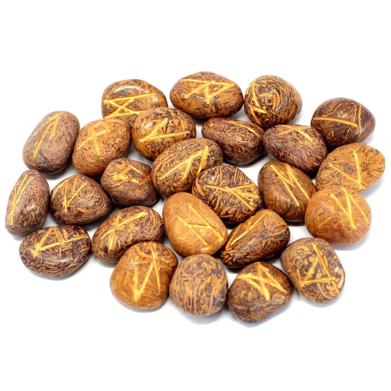 Jasper Stone Set (Snake) - Powerful Runes for Carrying