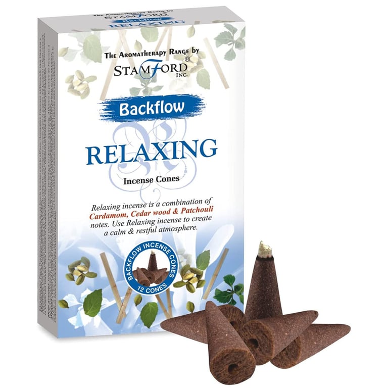 Aromatherapy Backflow Cones - Relaxing Essential Oil Home Fragrance for Stress Relief and Soothing Scents