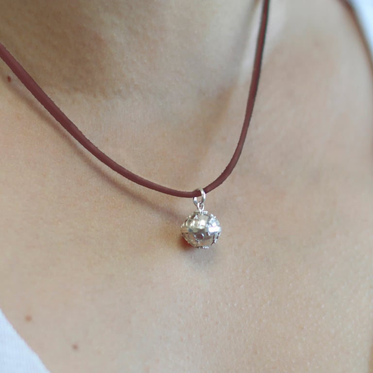 12mm Silver Angel Bell (Faith) - Handcrafted for Spiritual Expression