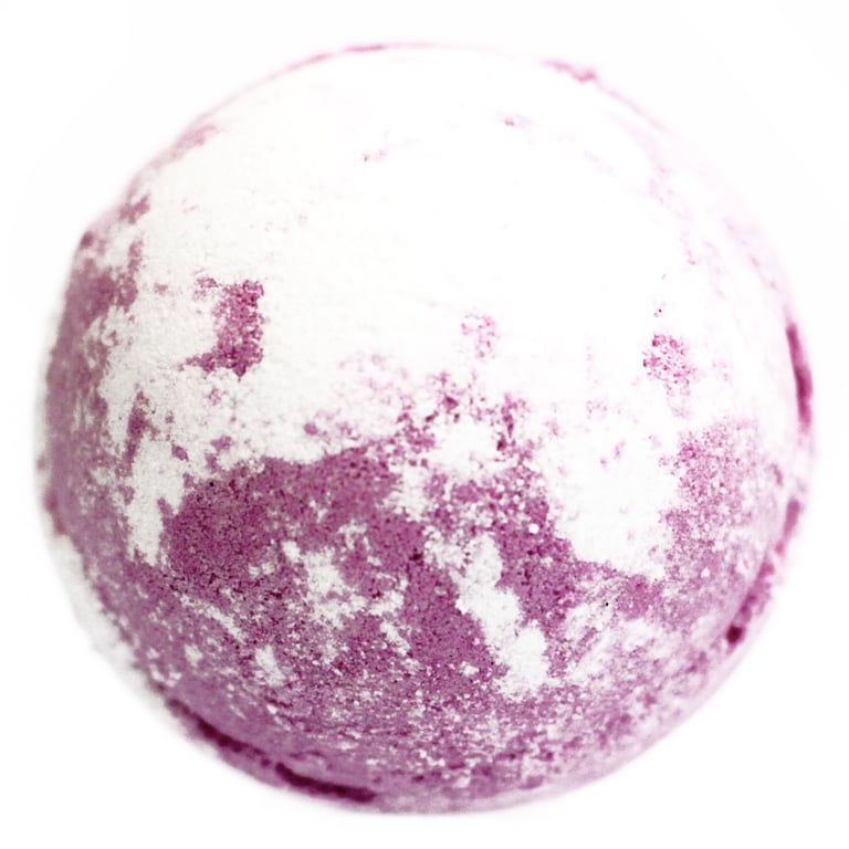 Natural Shea Butter Bath Bomb - Rasp & B pepper Relaxing Body Care Treat
