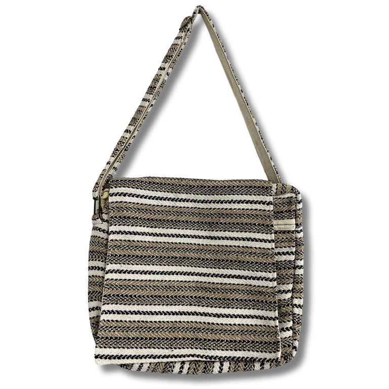 Laptop Bag - Soft, Durable (Soft Cream & Grey) - Banjar