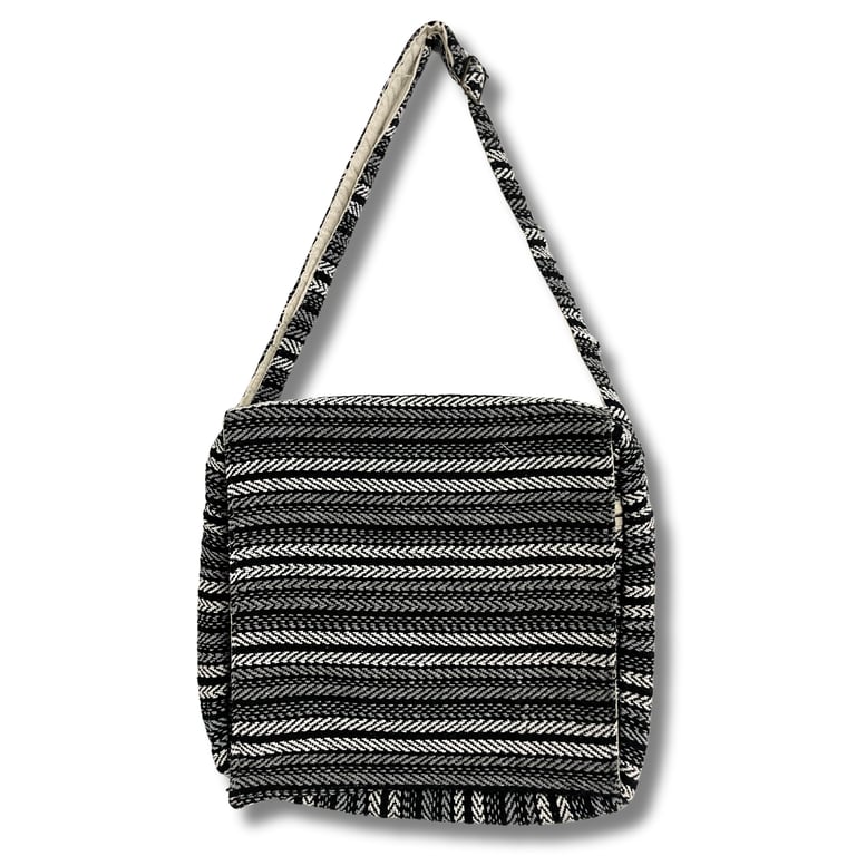 Laptop Bag - Padded, Striped Design - Soft Banjar