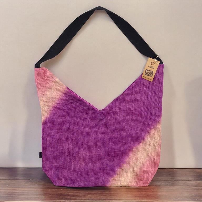 Soft Blend Shoulder Tote - Antique Fuchsia Handbag with Feminine Design and Soft Fabric Construction