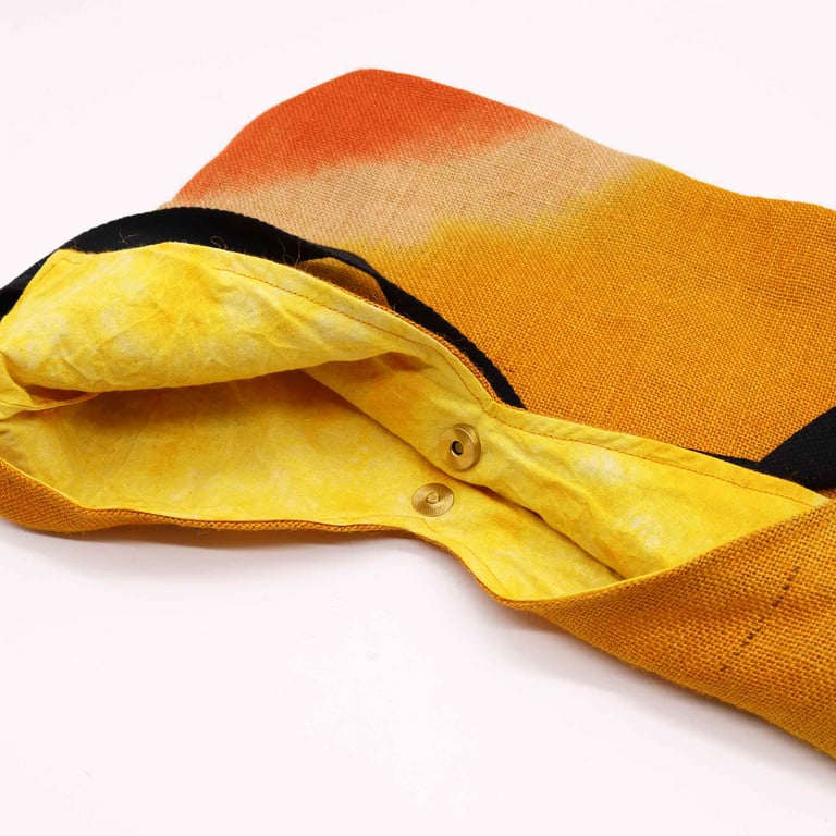 Soft Blend Tumeric Canvas Shoulder Tote Bag - Eco-Friendly and Reusable