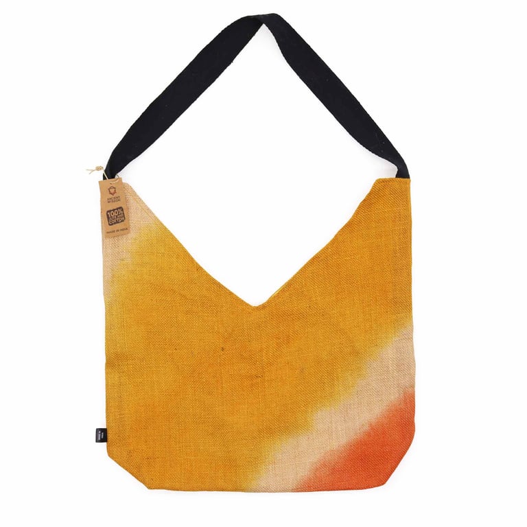 Soft Blend Tumeric Canvas Shoulder Tote Bag - Eco-Friendly and Reusable